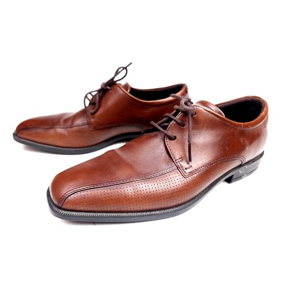 Men`s ECCO Edinburgh Tie Oxford Shoes Leather  Size 41 US 7-7.5 Brown main image 8